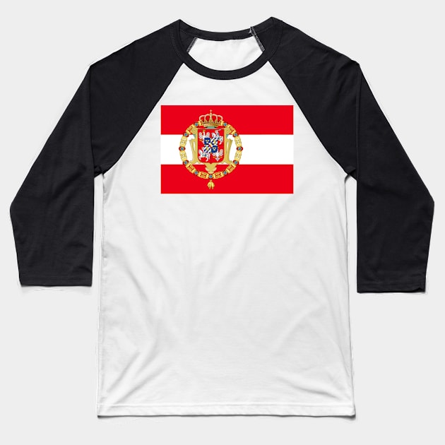 Polish Lithuanian commonwealth flag Baseball T-Shirt by AidanMDesigns